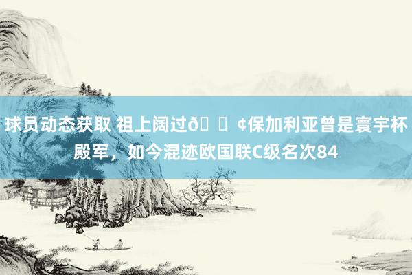 球员动态获取 祖上阔过😢保加利亚曾是寰宇杯殿军，如今混迹欧国联C级名次84