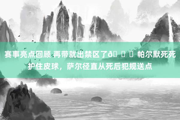 赛事亮点回顾 再带就出禁区了😂帕尔默死死护住皮球，萨尔径直从死后犯规送点