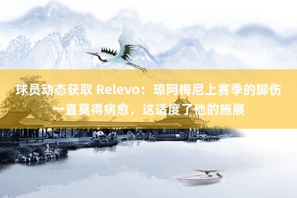 球员动态获取 Relevo：琼阿梅尼上赛季的脚伤一直莫得病愈，这适度了他的施展